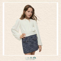 Mayoral: Youth Girls Cream Gauze Blouse