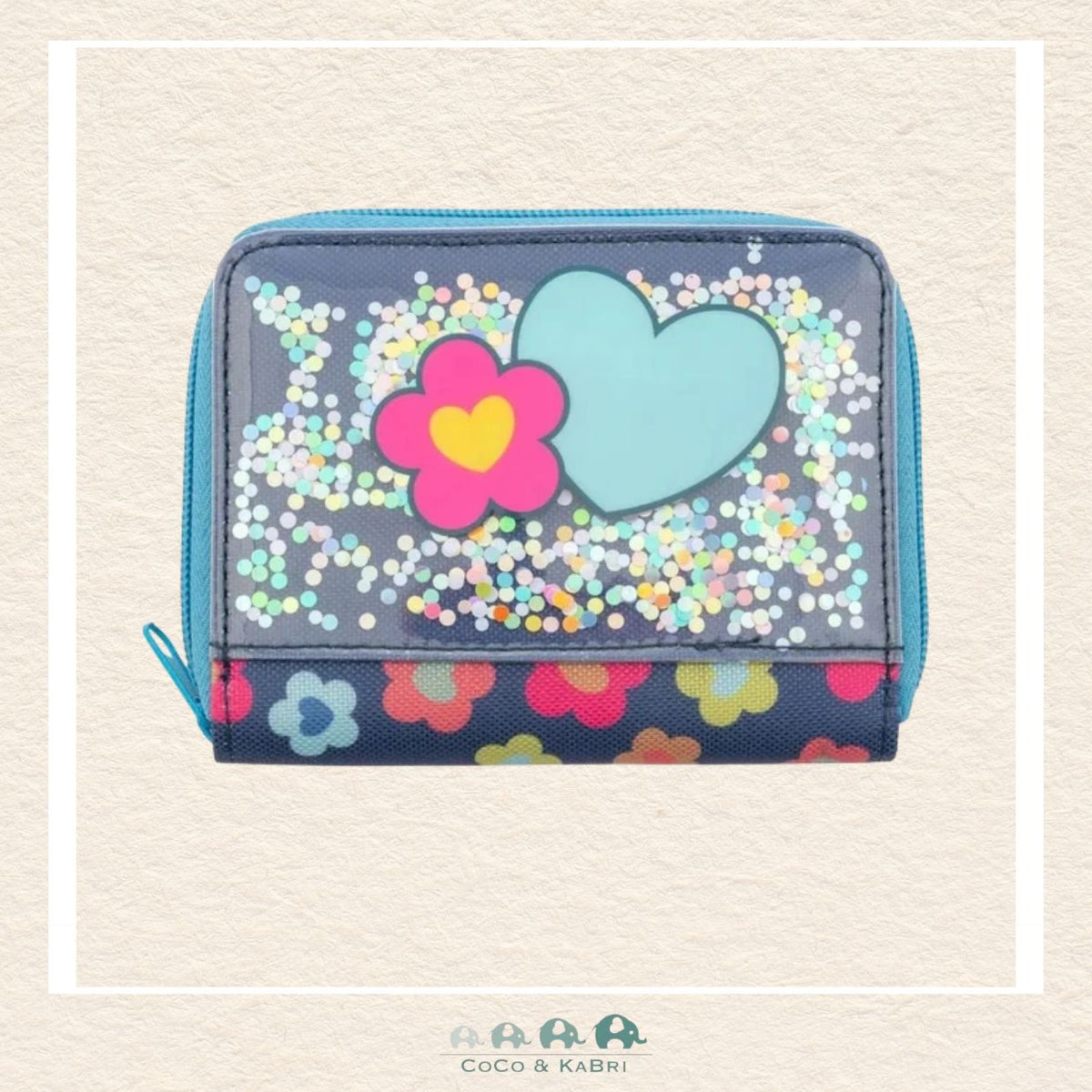 Stephen Joseph:Glitter Wallet - Flower