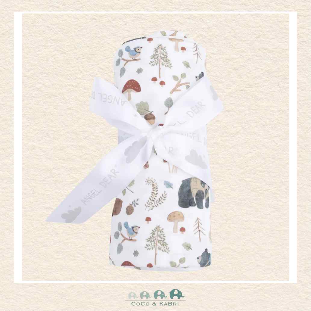 Angel Dear: Southern Woodland Animals Green - Swaddle Blanket