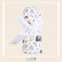 Angel Dear: Southern Woodland Animals Green - Swaddle Blanket