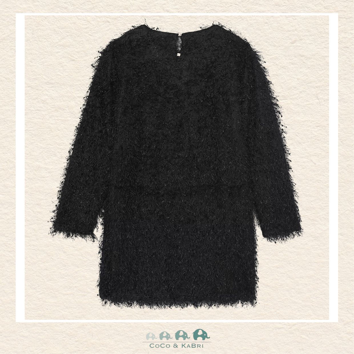 Mayoral: Youth Girl Fringed Dress - Black