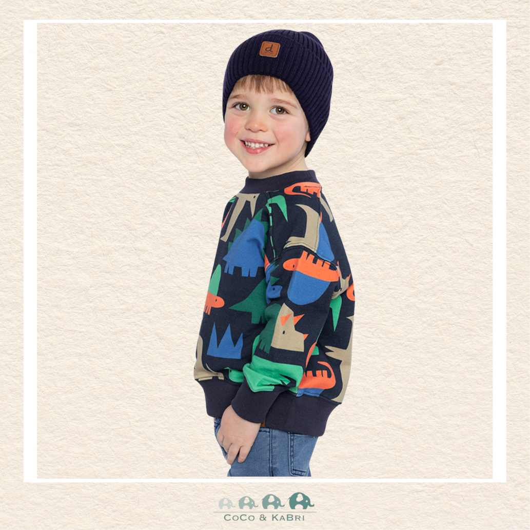 Deux par Deux: Fleece Geomoetric Dinosaur Sweatshirt
