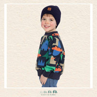 Deux par Deux: Fleece Geomoetric Dinosaur Sweatshirt
