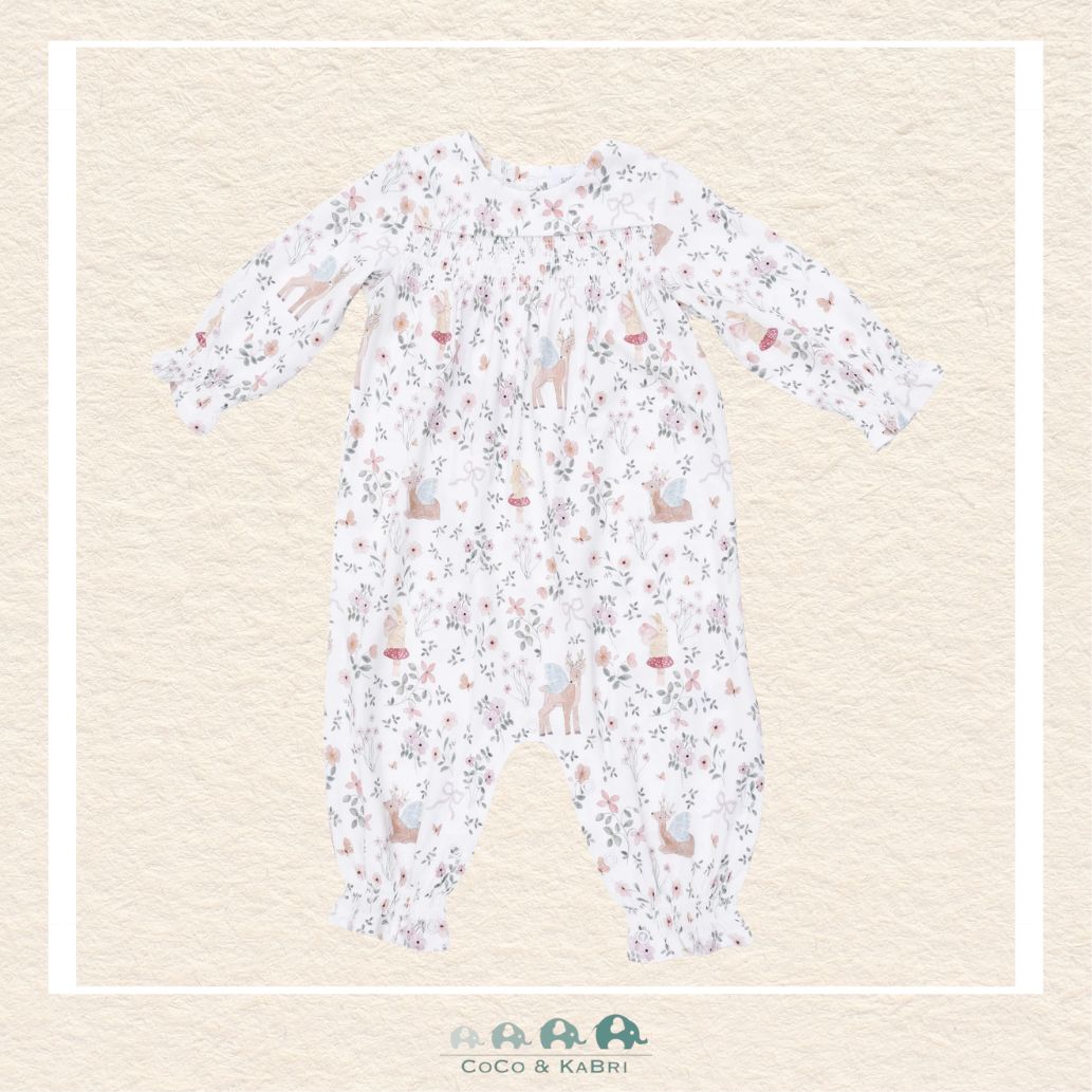 Angel Dear: Enchanted Woodland - Smocked Long Sleeve Romper