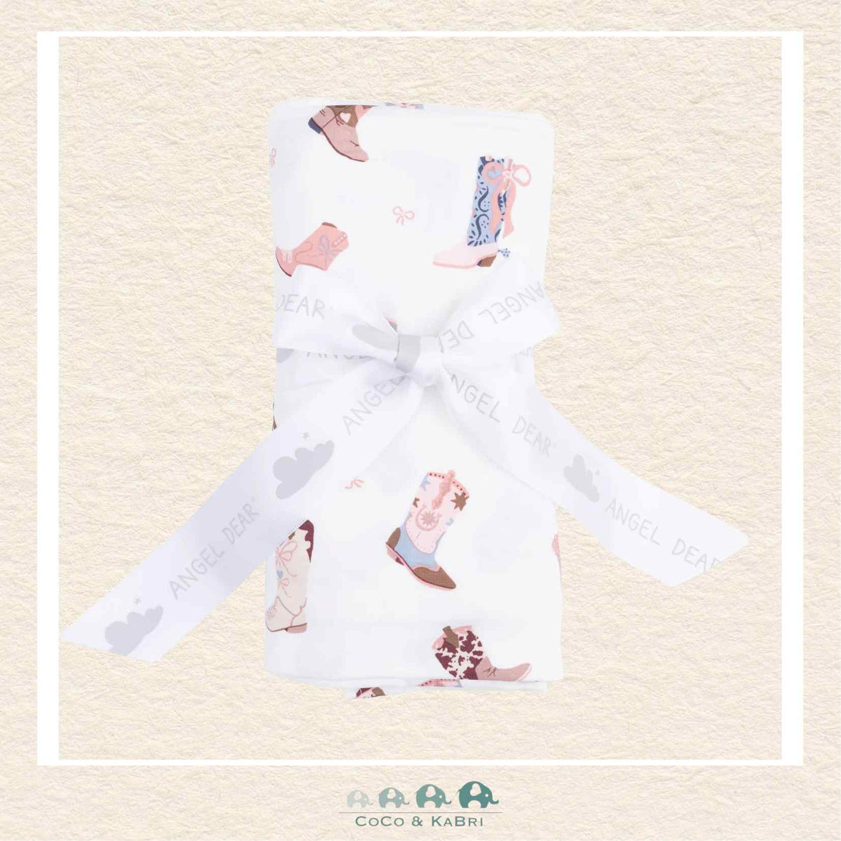 Angel Dear: Buckarette Boots - Swaddle Blanket