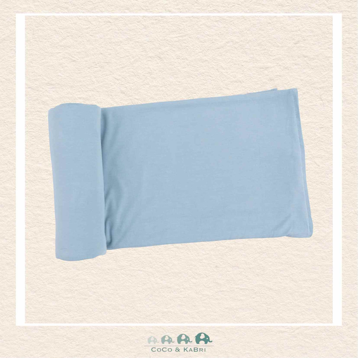 Angel Dear: Solid Stone Blue - Swaddle Blanket