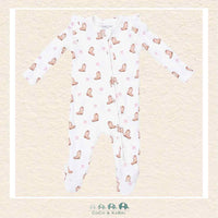 Angel Dear: Mini Cowgirl Boots - 2 Way Ruffle Sleeve Zipper Footie