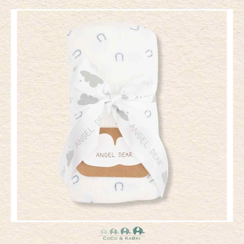 Angel Dear: Little Horseshoes Blue - Swaddle Blanket