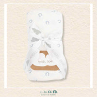Angel Dear: Little Horseshoes Blue - Swaddle Blanket