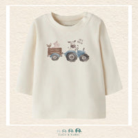 Name It: Baby Boy Farm Shirt -White
