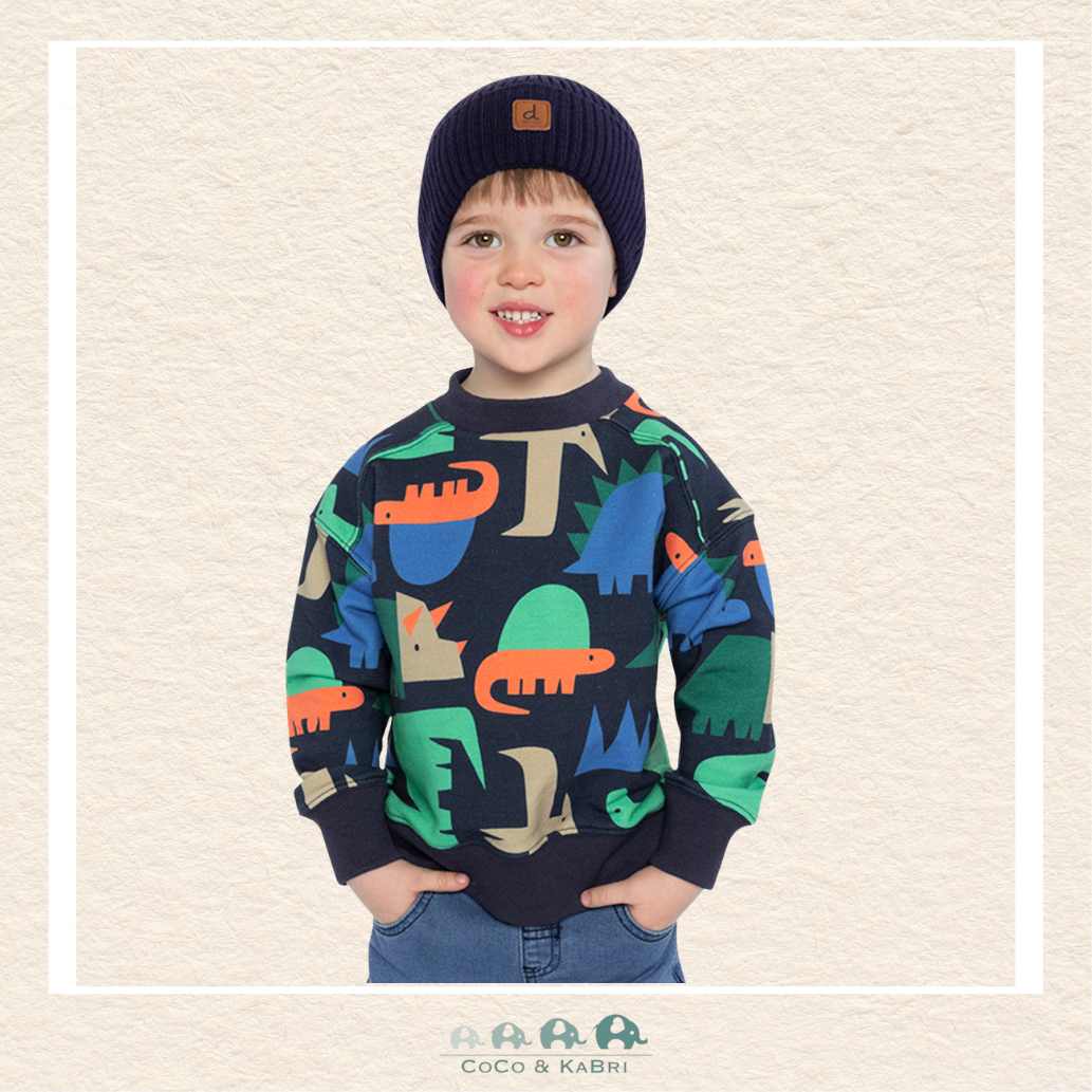 Deux par Deux: Fleece Geomoetric Dinosaur Sweatshirt