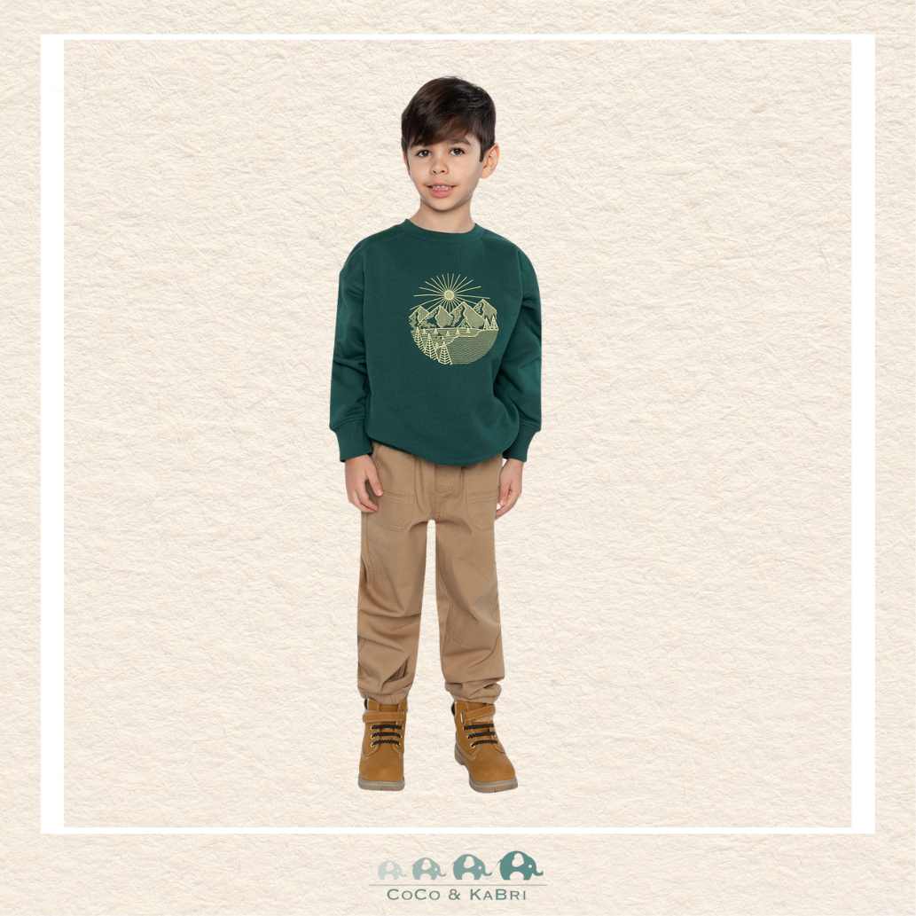 Deux par Deux: Green Fleece Sweatshirt