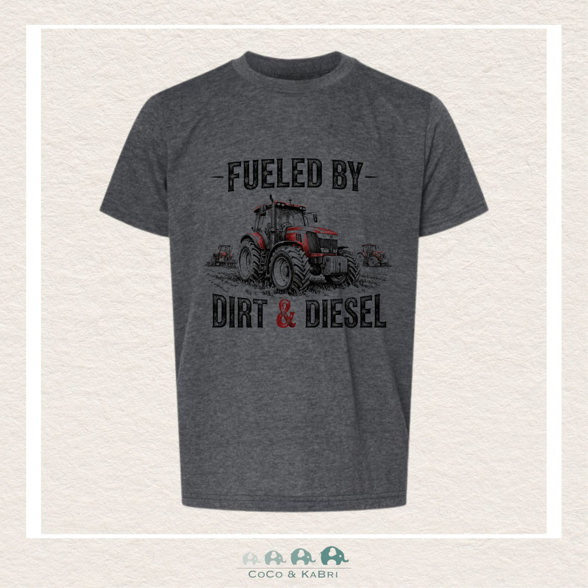 "The Georgia" Youth Heather Charcoal Tee - Dirt & Diesel