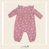 Angel Dear: Bandana Floral - Ruffle Sleeve Romper