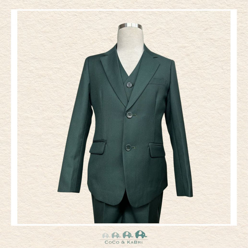 Fouger Suit: Three Piece (Jacket, Vest & Pant) - Hunter Green