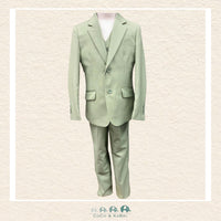 Fouger Suit: Three Piece (Jacket, Vest & Pant) - Sage Size 20