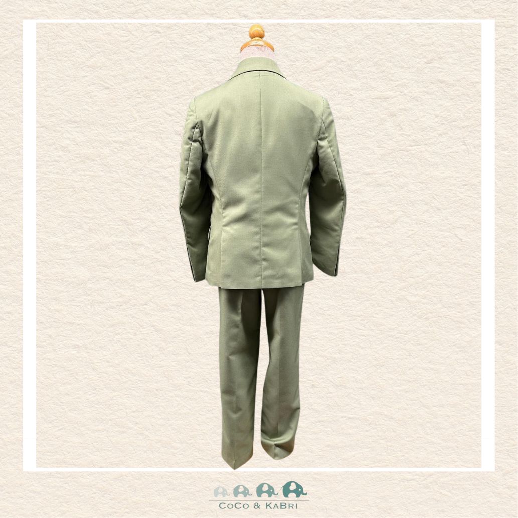 Fouger Suit: Three Piece (Jacket, Vest & Pant) - Sage Size 20