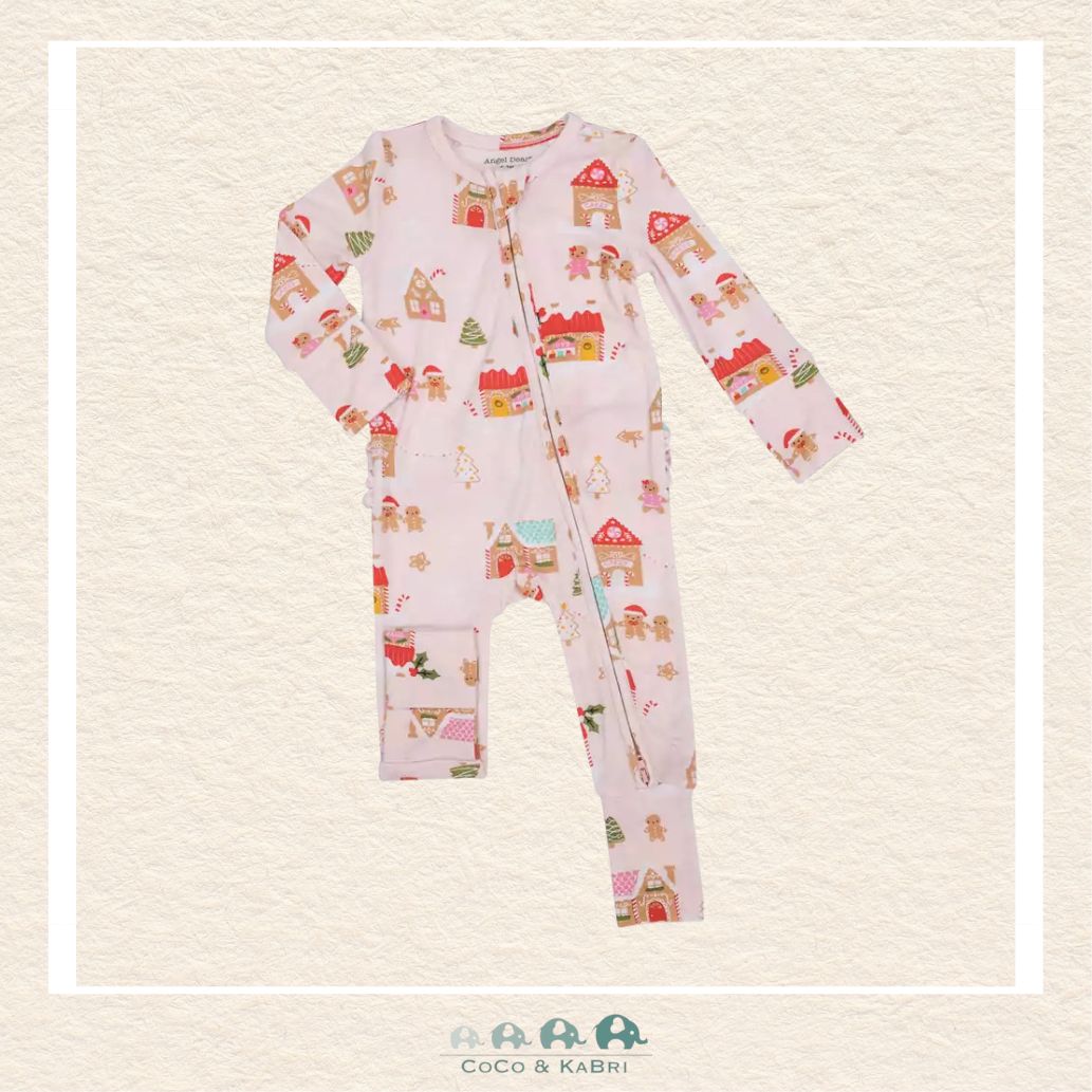 Angel Dear: Bamboo 2 Way Zipper Romper - Gingerbread Pink, CoCo & KaBri Children's Boutique
