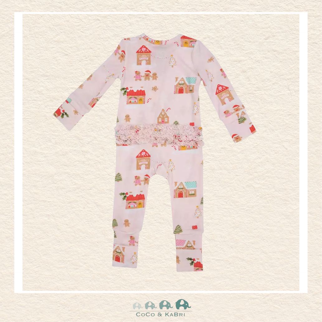 Angel Dear: Bamboo 2 Way Zipper Romper - Gingerbread Pink, CoCo & KaBri Children's Boutique