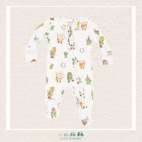 Angel Dear Bamboo Avocado Toast Western 2 Way Zipper Footie, CoCo & KaBri Children's Boutique