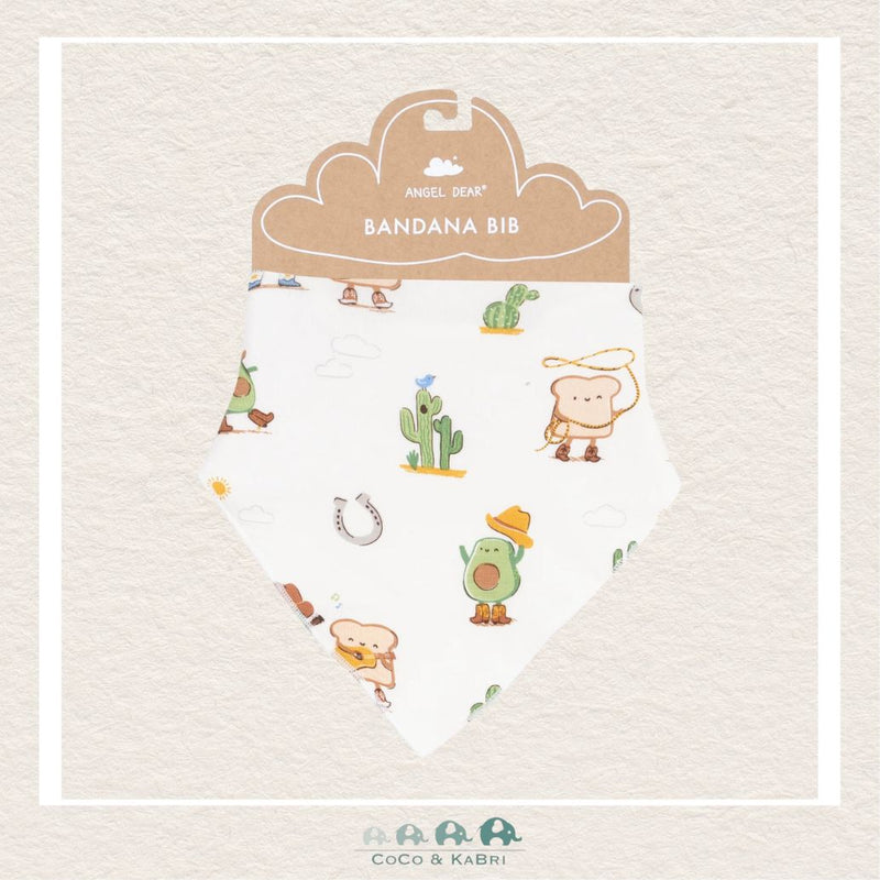 Angel Dear: Bamboo Avocado Toast Western Bandana Bib, CoCo & KaBri Children's Boutique