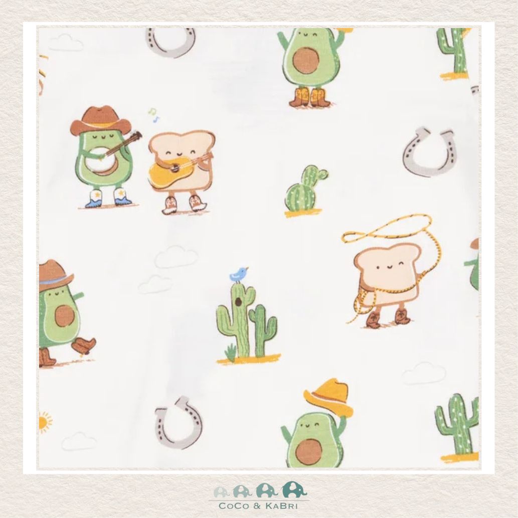 Angel Dear: Bamboo Avocado Toast Western Bandana Bib, CoCo & KaBri Children's Boutique