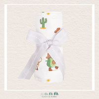 Angel Dear: Bamboo Avocado Toast Western Swaddle Blanket, CoCo & KaBri Children's Boutique