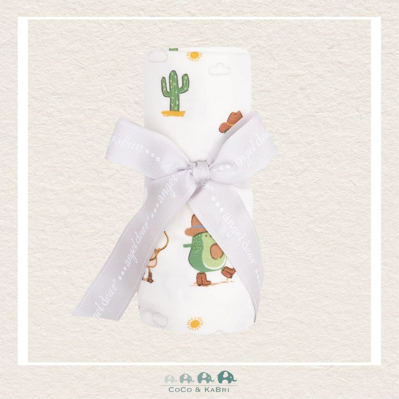 Angel Dear: Bamboo Avocado Toast Western Swaddle Blanket, CoCo & KaBri Children's Boutique