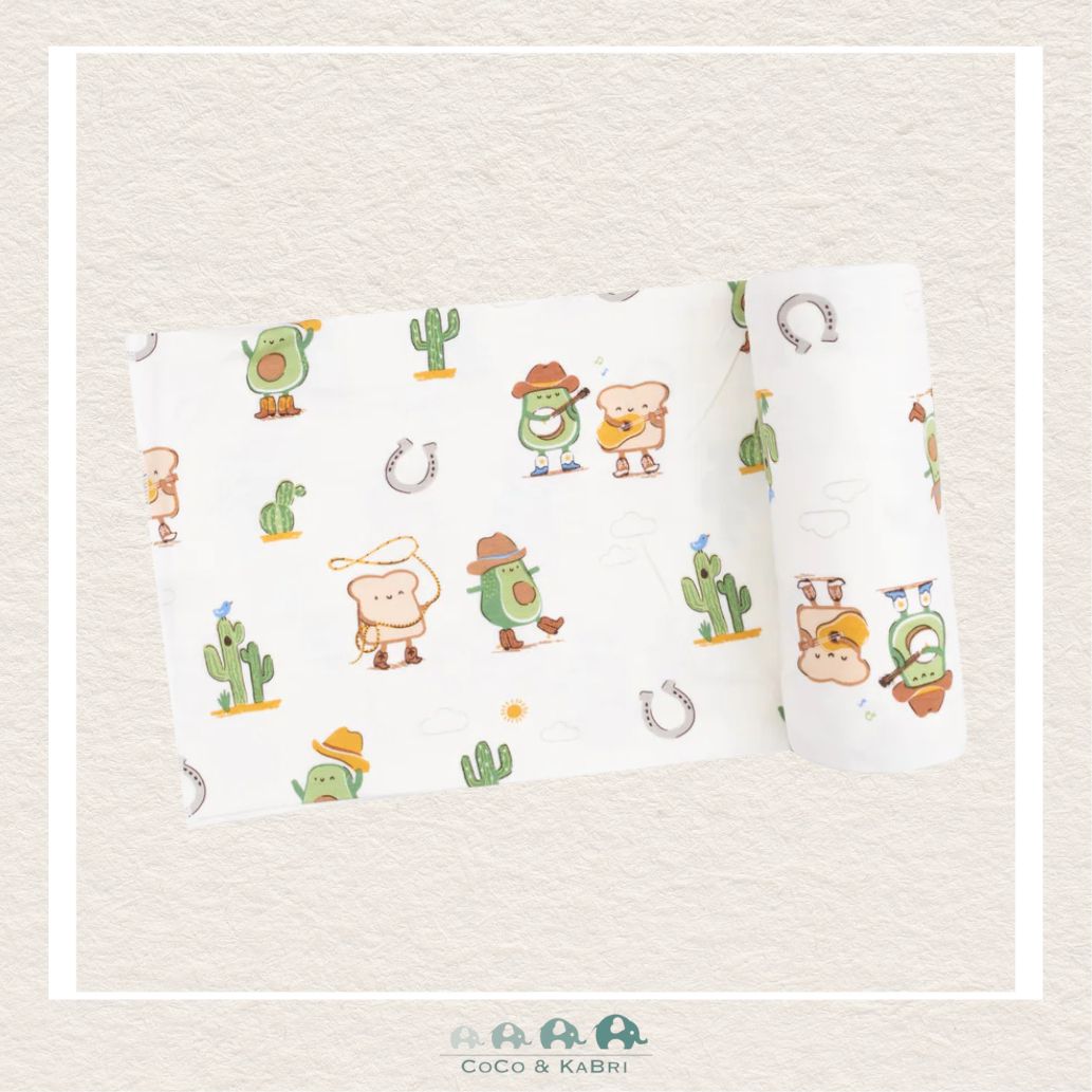 Angel Dear: Bamboo Avocado Toast Western Swaddle Blanket, CoCo & KaBri Children's Boutique