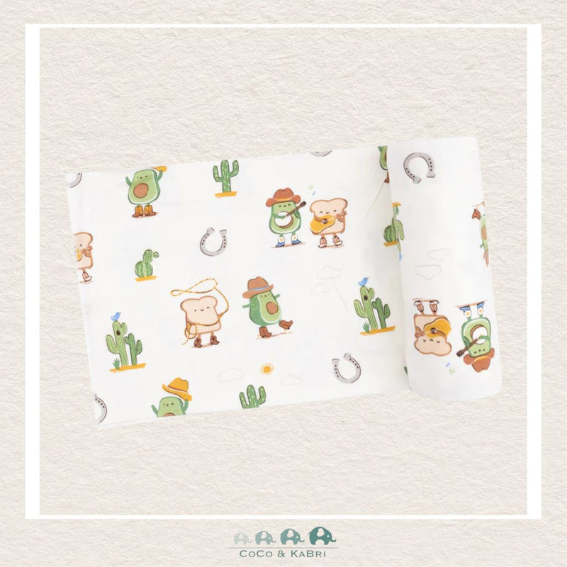 Angel Dear: Bamboo Avocado Toast Western Swaddle Blanket, CoCo & KaBri Children's Boutique