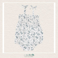 Angel Dear: Bamboo Baby's Breathe Floral Tie Strap Smocked Bubble, CoCo & KaBri Children's Boutique