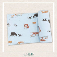 Angel Dear: Bamboo Cow Families Swaddle Blanket, CoCo & KaBri Children's Boutique