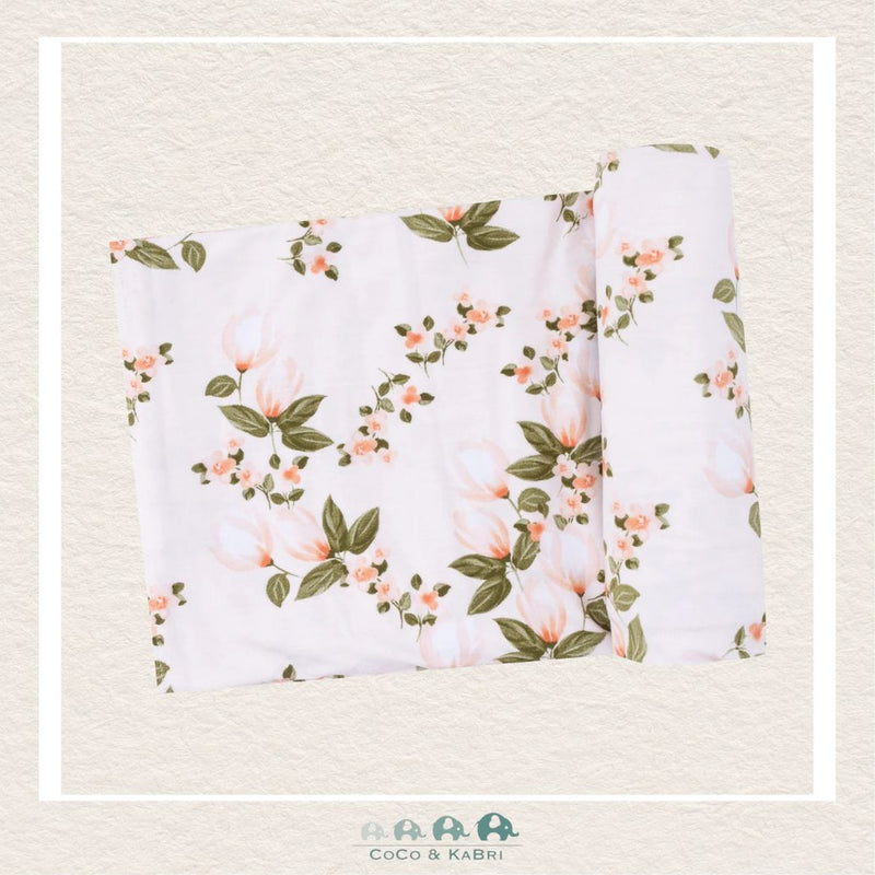 Angel Dear: Bamboo Floating Magnolia Swaddle Blanket, CoCo & KaBri Children's Boutique