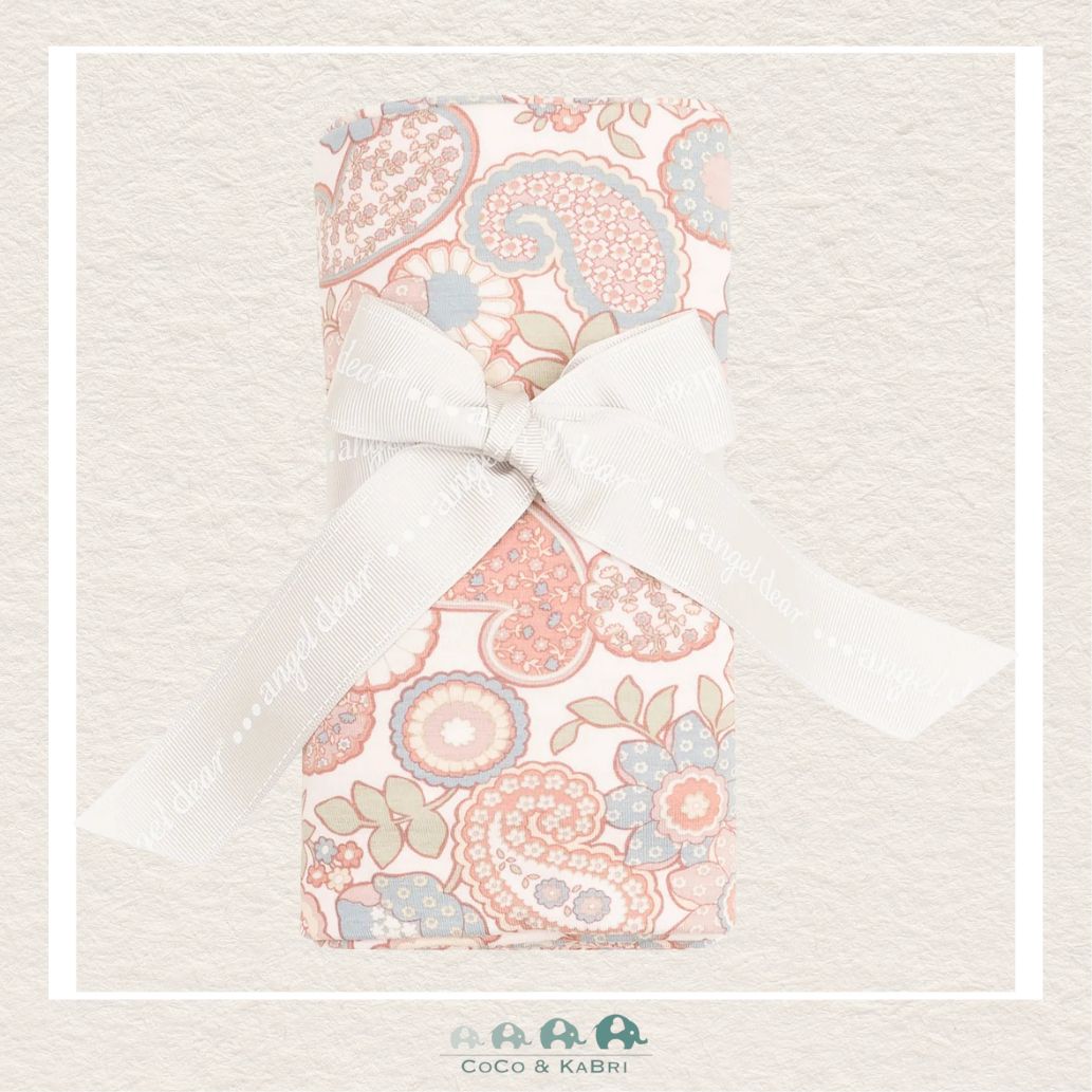 Angel Dear: Bamboo Folk Paisley Swaddle Blanket, CoCo & KaBri Children's Boutique