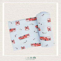 Angel Dear: Bamboo Jersey Swaddle Blanket - Firetrucks, CoCo & KaBri Children's Boutique
