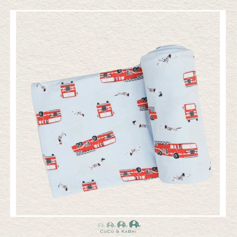 Angel Dear: Bamboo Jersey Swaddle Blanket - Firetrucks, CoCo & KaBri Children's Boutique
