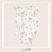 Angel Dear: Bamboo Pretty Ponies Ruffle Sleeve Bodysuit, CoCo & KaBri Children's Boutique