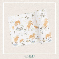 Angel Dear: Bamboo Pretty Ponies Swaddle Blanket, CoCo & KaBri Children's Boutique