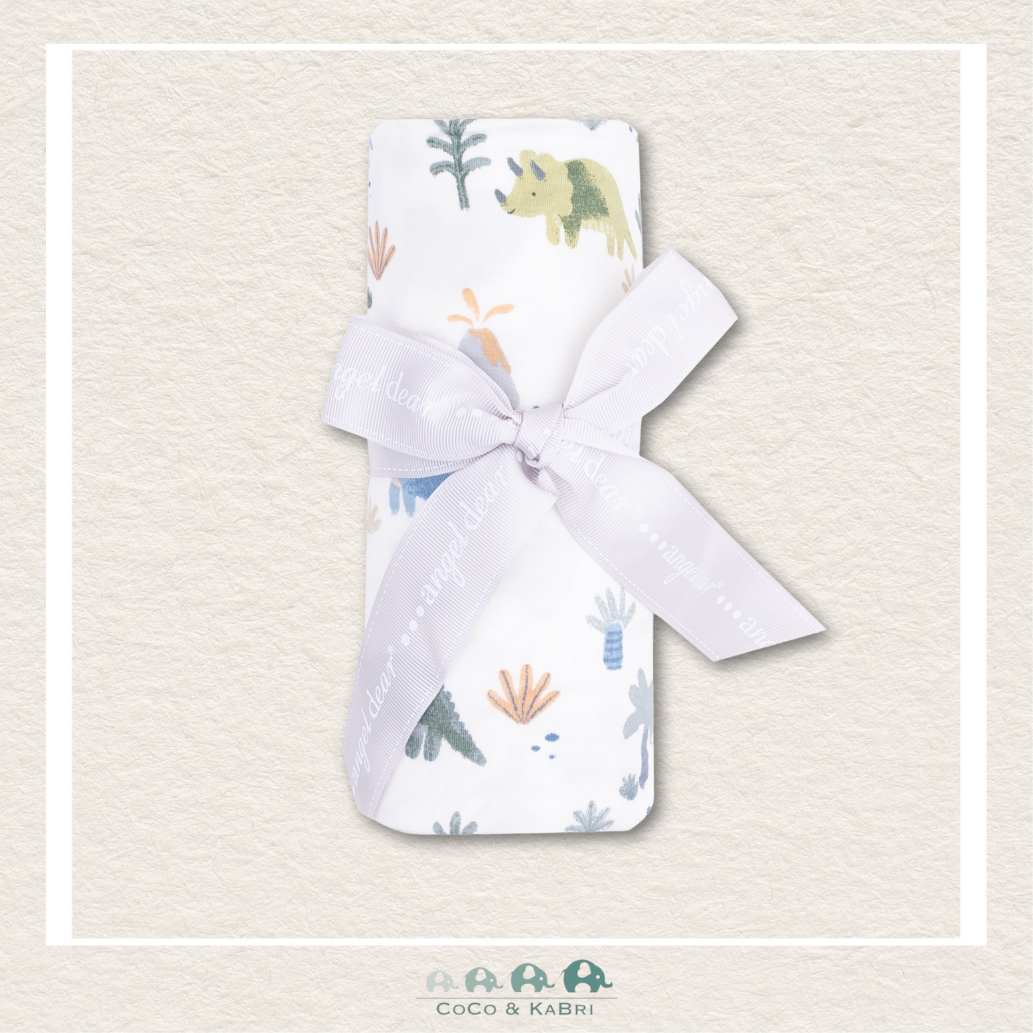 Angel Dear: Bamboo Soft Dinos Swaddle Blanket, CoCo & KaBri Children's Boutique