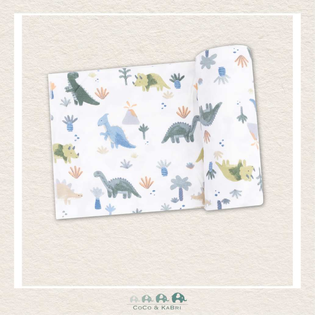 Angel Dear: Bamboo Soft Dinos Swaddle Blanket, CoCo & KaBri Children's Boutique