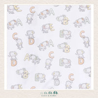 Angel Dear Bamboo Vintage Elephant ABC 2 Way Zipper Footie, CoCo & KaBri Children's Boutique