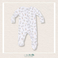 Angel Dear Bamboo Vintage Elephant ABC 2 Way Zipper Footie, CoCo & KaBri Children's Boutique