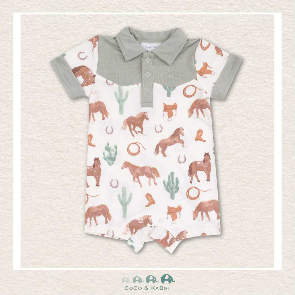 Angel Dear: Bamboo Western Horses Cowboy Shortie, CoCo & KaBri Children's Boutique