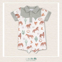 Angel Dear: Bamboo Western Horses Cowboy Shortie, CoCo & KaBri Children's Boutique