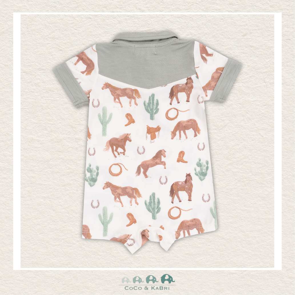 Angel Dear: Bamboo Western Horses Cowboy Shortie, CoCo & KaBri Children's Boutique