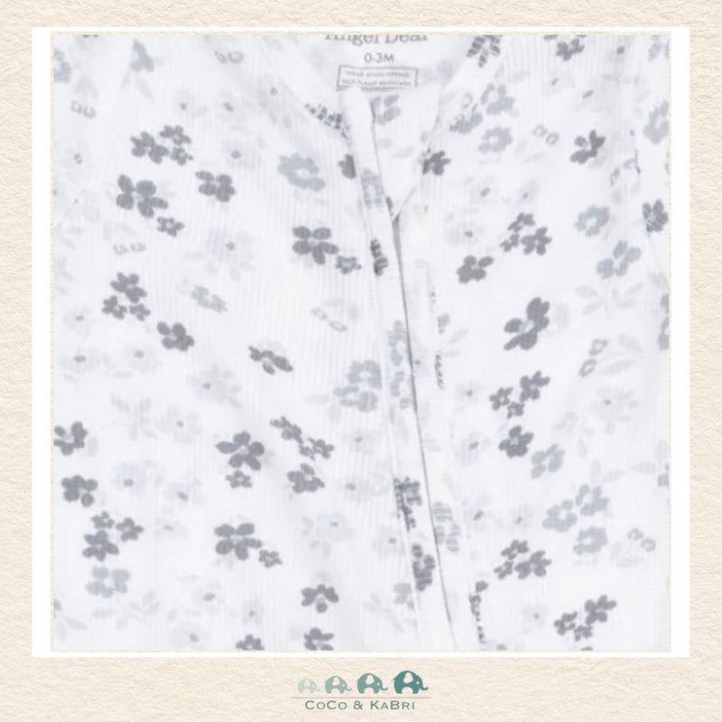 Angel Dear: Caroline's Calico - 2 Way Zipper Modal Ruffle Back Footie, CoCo & KaBri Children's Boutique