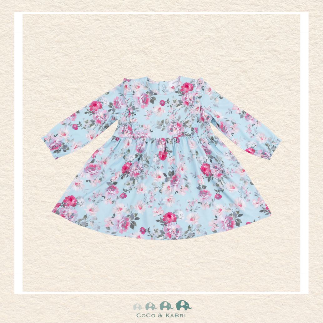 Angel Dear: Charlotte Floral - Ruffle Dress + Ribbed Legging, CoCo & KaBri Children's Boutique