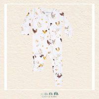 Angel Dear: Collector Chickens - 2 Way Zipper Romper, CoCo & KaBri Children's Boutique