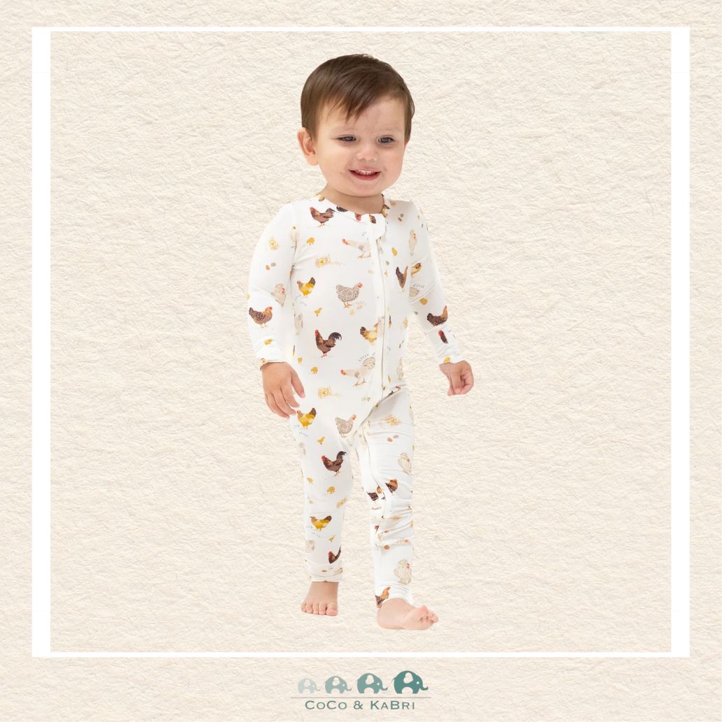 Angel Dear: Collector Chickens - 2 Way Zipper Romper, CoCo & KaBri Children's Boutique