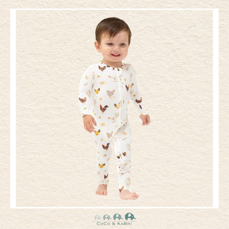 Angel Dear: Collector Chickens - 2 Way Zipper Romper, CoCo & KaBri Children's Boutique